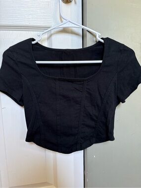 Black Crop Top